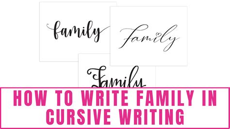 how to write family in cursive: exploring the nuances of writing family in cursive script